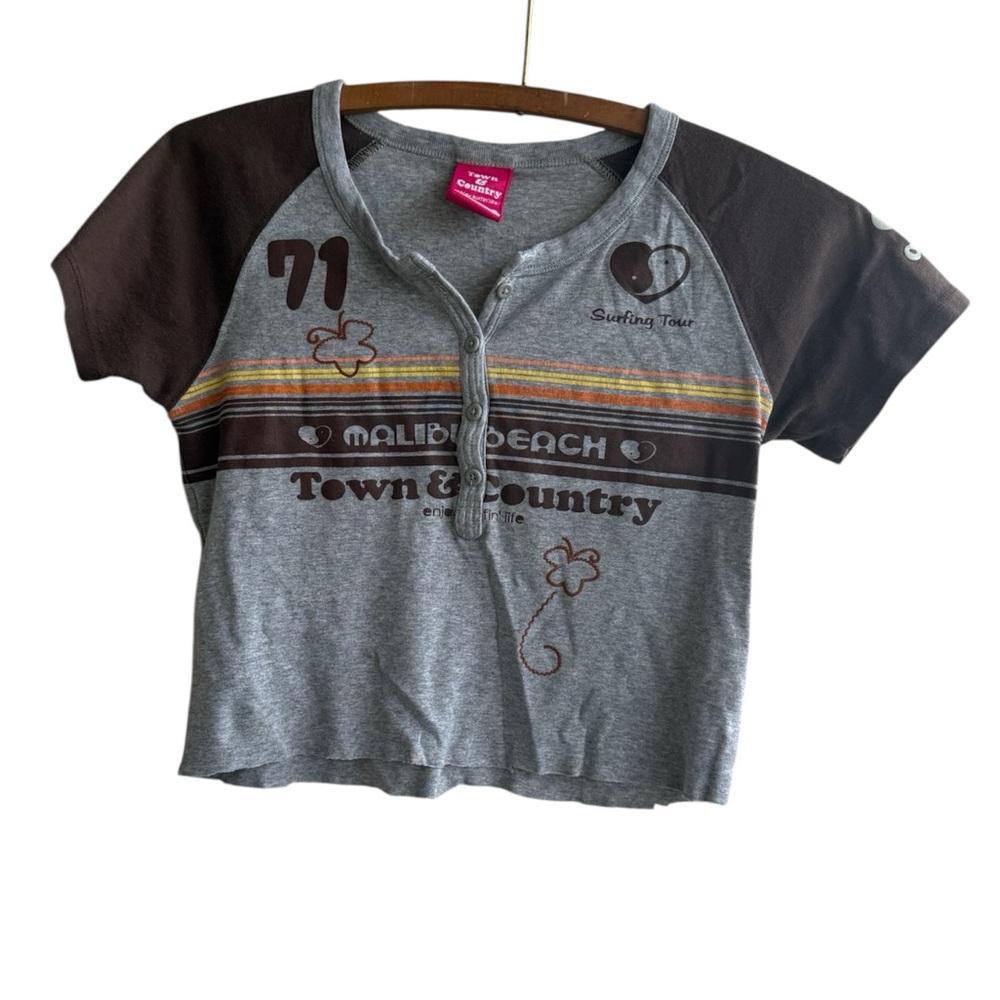 Y2K T&C cropped T-Shirt